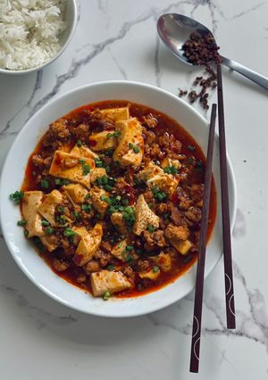 Hình của món Tuna mapo tofu - Đậu hũ Tứ Xuyên cá ngừ.