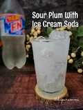 Sour Plum With Ice Cream Soda