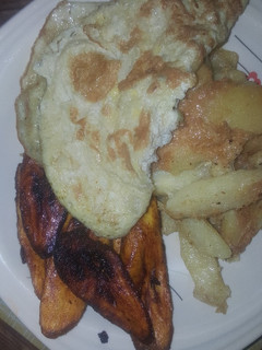 A picture of Plain plantain n egg.