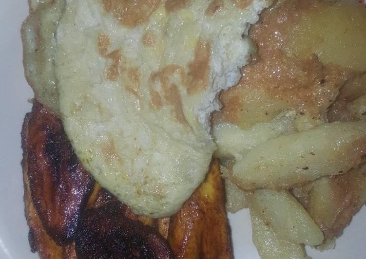 Step-by-Step Guide to Make Delicious Plain plantain n egg