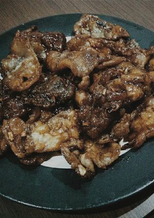 Foto resep crispy sirloin stripped with worcestershire sauce a.k.a bistik sapi saus kecap inggris alaa me