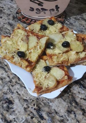 صورة لوصفة بيتزا بلمستي روعه