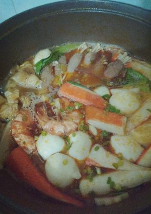 Foto resep Suki kuah tomyum (asem2 segerrr)