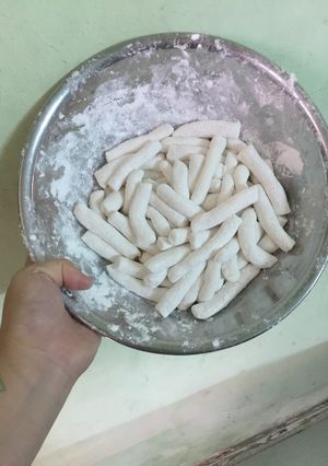 Hình của món Bánh Tokbokki tươi nhà làm.