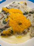 Spinach with Ground Beef Bake