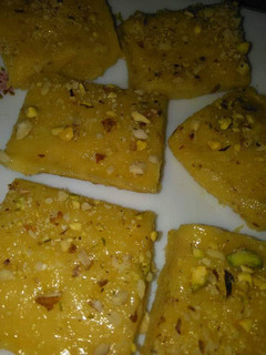 A picture of Mango barfi.