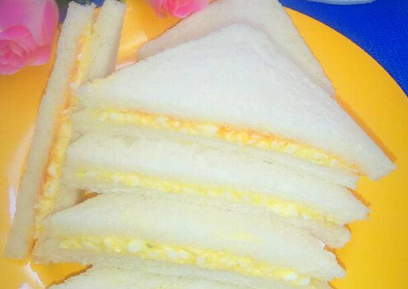 Boiled egg sandwich | sandwich telur rebus