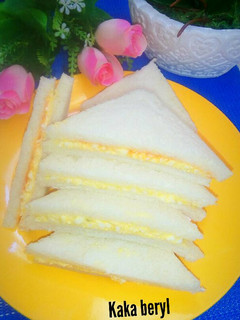 Foto resep Boiled egg sandwich | sandwich telur rebus