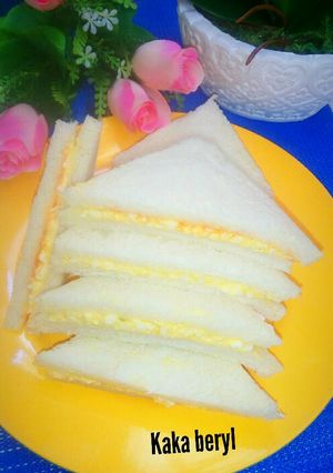 Foto resep Boiled egg sandwich | sandwich telur rebus