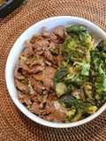 Beef Yakiniku & Crispy Spinach Ala Yoshinoya