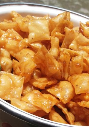 Foto resep Kulit Pangsit Manis Pedas No MSG