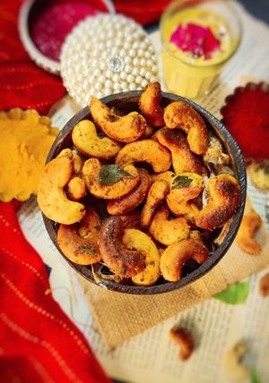 A picture of Chatpate Masala Kaju.