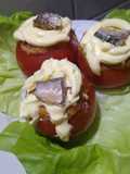 TOMATES RELLENOS con Puré y Sardinas