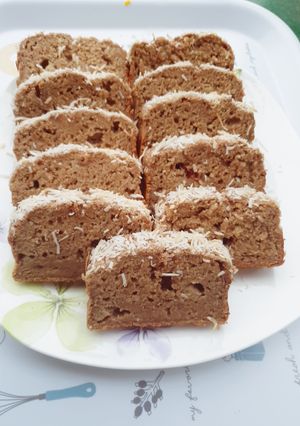 Hình của món Bánh sữa chua chuối yến mạch.