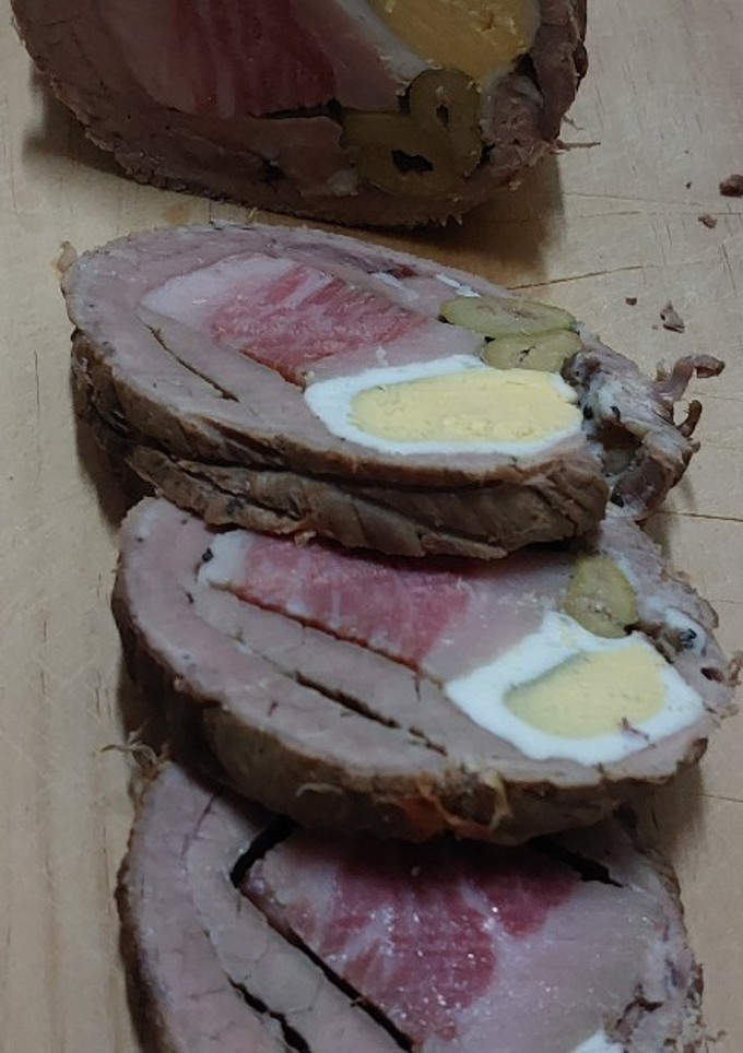 Una foto de Aleta de ternera rellena