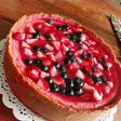 Cheesecake cocida de frutos rojos