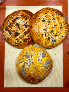عکسی از دستور نان پیده Ramadan pide bread🇹🇷
