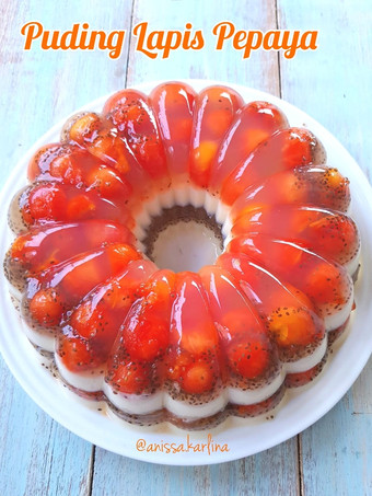 Resep Puding Lapis Pepaya Ekonomis