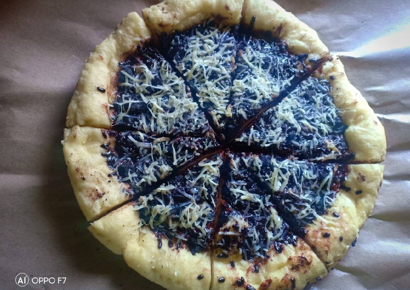 Pizza Manis Pisang Coklat