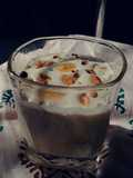 Banana milkshake with almond