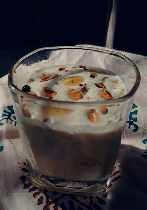 Banana milkshake with almond রেসিপির প্রধান ছবি