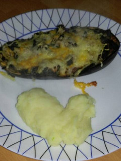Una foto de Berenjenas rellenas