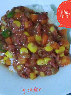 Foto resep Mpasi cornet sayur teriyaki (mpasi 17M)