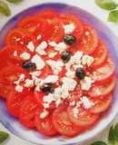 Tomato and feta cheese salad