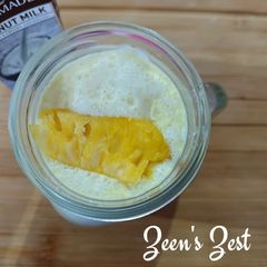 A picture of 2 minutes Pineapple Banana Coconut Milk Smoothie.