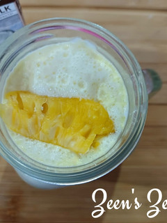 A picture of 2 minutes Pineapple Banana Coconut Milk Smoothie.