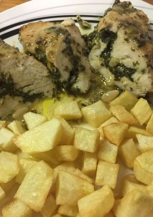 Foto principal de Pechuga de Pavo rellena de espinacas, queso de cabra y miel