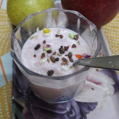 A picture of Fruity flavoured seviyan kheer.