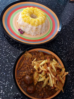 عکسی از دستور قیمه بادمجان