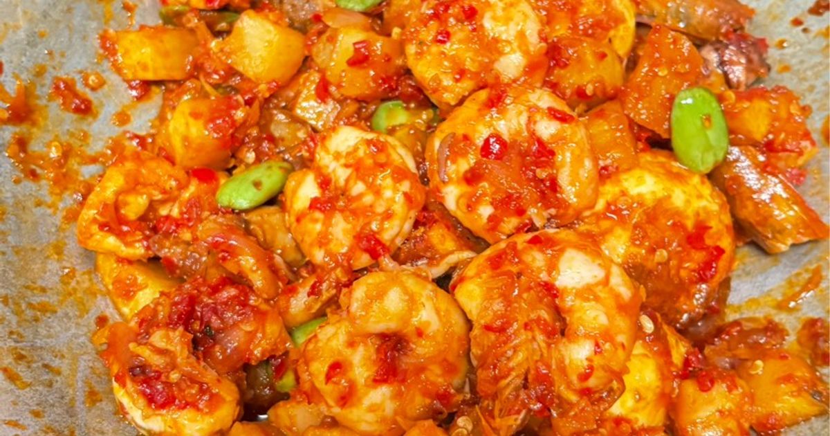 Balado Kentang Udang Ayam Tahu Telur Pete Rame Kaya Kost-kostan