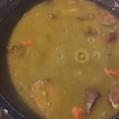 A picture of California Farm Winter Leek and Smoked Sausage Soup.
