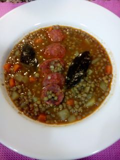Una foto de Lentejas con chorizo