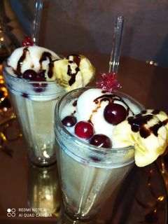 عکسی از دستور شیر موز بستنی 🍨💙