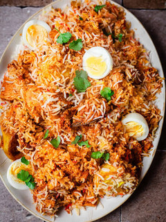 A picture of Swahili Chicken Biryani.