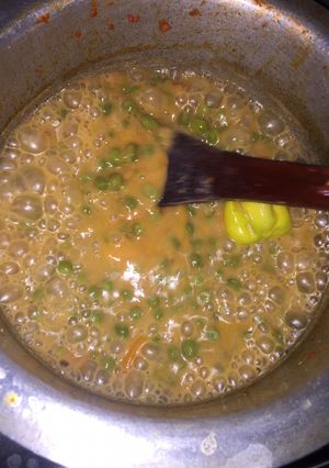 A picture of Grean peas with coconut.