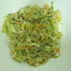 A picture of Simply delicious cabbage # My staple food contest #.
