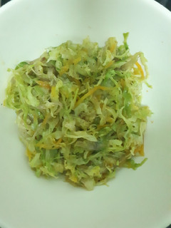 A picture of Simply delicious cabbage # My staple food contest #.