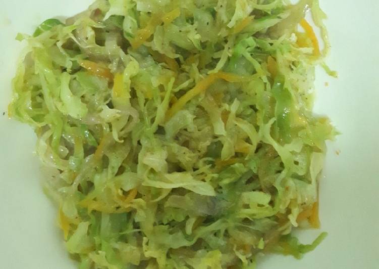 Step-by-Step Guide to Prepare Favorite Simply delicious cabbage # My staple food contest #