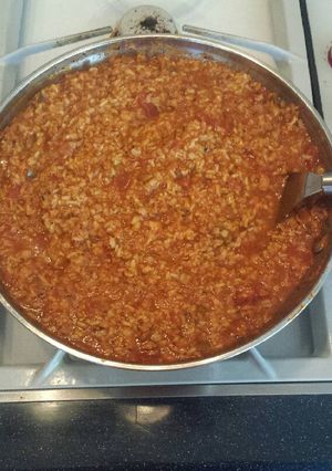A picture of Paleo Spanish Rice with Tuna.