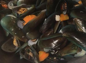 Foto resep Holandaise Mosselen met Witte Wijn alias kerang rebus dimasak dengan white wine