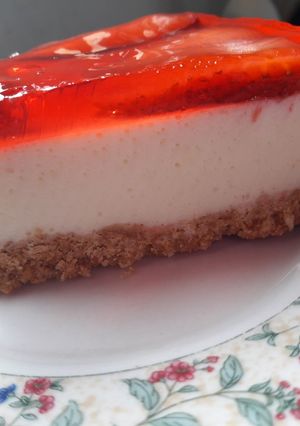 Una foto de Cheesecake de frutilla