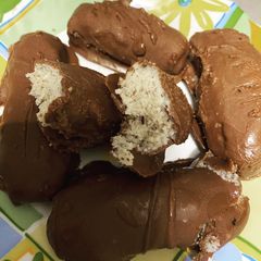 A picture of Homemade bounty bar.