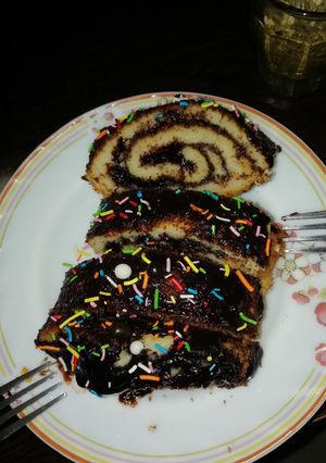 صورة لوصفة سويس رول ام علوشة