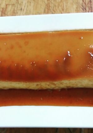 Una foto de Flan