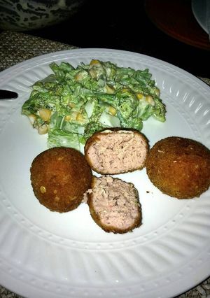 Una foto de Bollitos de Pollo con Jamón.