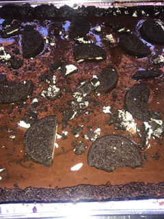 Una foto de Pastel dos chocolates y Oreo